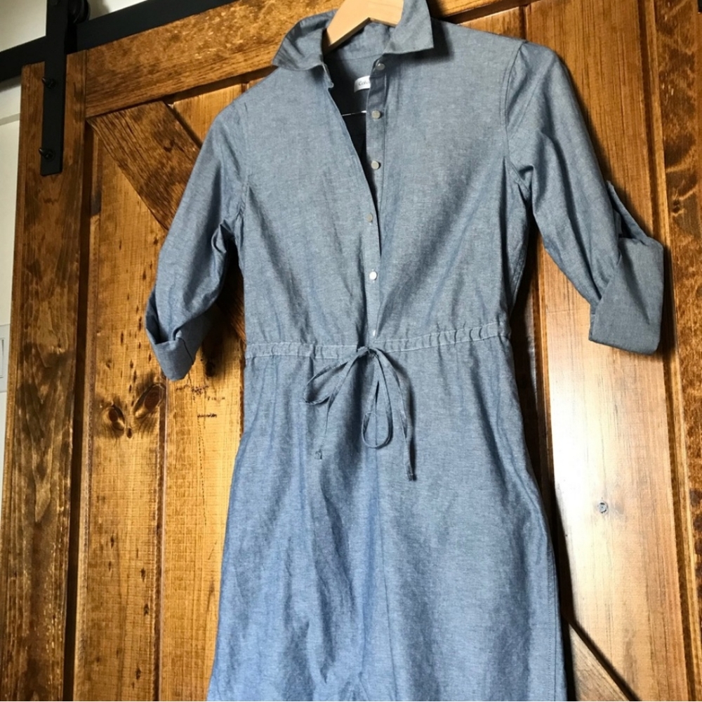 Calvin Klein Chambray Shirt Dress